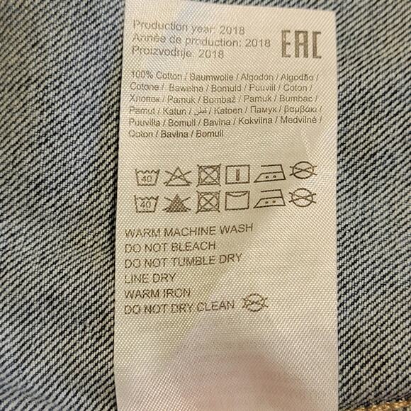 Noisy May Distressed Denim Jacket Blue Medium Wash Classic Trendy Streetwear S - Picture 13 of 14